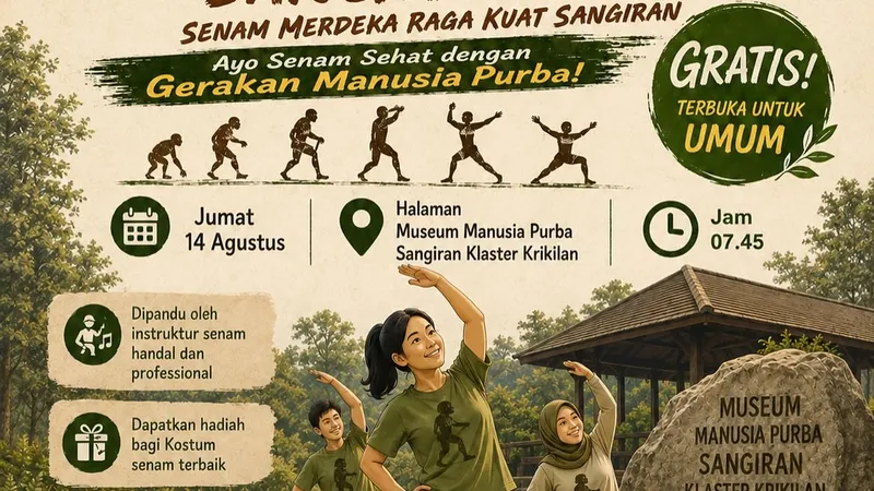 Semarak Sangiran - Senam Merdeka Raga Kuat Sangiran